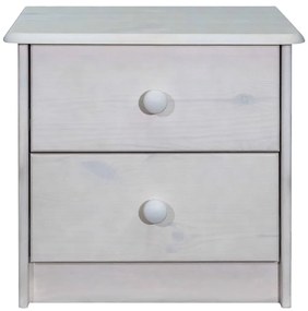 Mesa de cabeceira 43x34x40 cm madeira de pinho maciça
