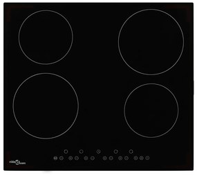 Placa de cerâmica com 4 discos controlo tátil 6000 W