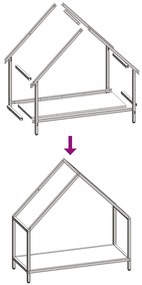 Suporte para lenha 60x25x60 cm aço laminado a frio branco