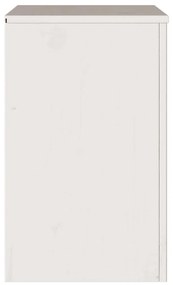 Criado-mudo vidaXL "DRAMMEN" Branco 45x35x56 cm Madeira Sólida de Pinh