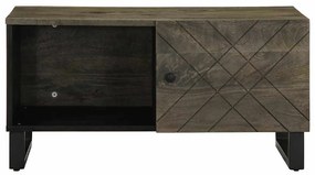 Mesa de centro 80x50x40 cm madeira de mangueira maciça preto