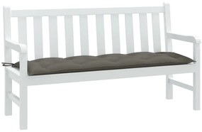 Almofadão banco jardim 120x50x7cm mesclado tecido cinza-escuro