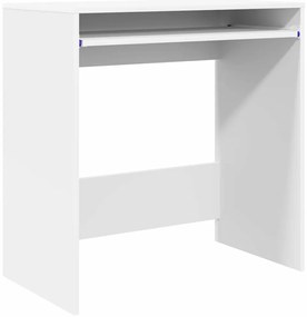 Mesa de Computador Branca Madeira engenheirada Compacta