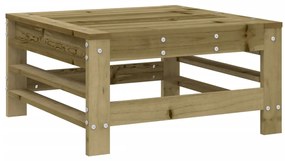 6 pcs conjunto lounge de jardim madeira de pinho impregnada