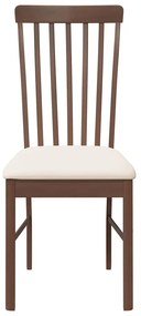 Cadeiras de jantar com almofadões 2 pcs madeira maciça castanho