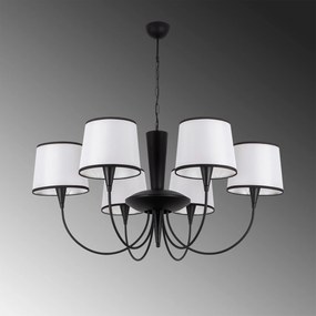 Chandelier Pardo – Preto – Diâmetro 90 cm, Altura 85 cm