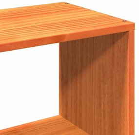 Cama sem colchão 75x190 cm madeira de pinho maciça castanho-mel