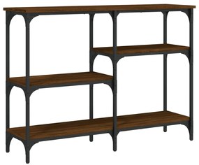 Mesa consola 102x29x75 cm derivados madeira carvalho castanho