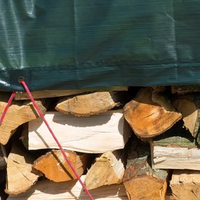 Lona para lenha 2x8 m PE verde
