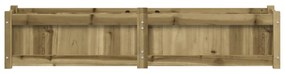 Vaso/floreira de jardim 150x31x31cm madeira de pinho impregnada