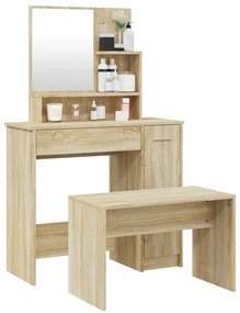 Conjunto toucador 86,5x35x136 cm cor carvalho sonoma