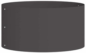 Grande Vaso de Metal Preto Preto Metal Grande Durável