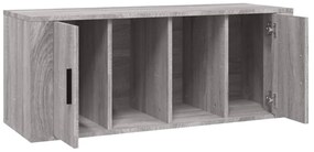 Móvel de TV 100x35x40 cm derivados de madeira cinzento sonoma