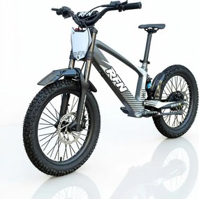 Bicicleta elétrica infantil 500W Roan RXF Evo Racing 18" Cinzenta