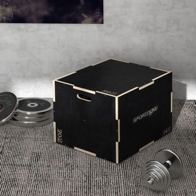 SPORTNOW Caixa Pliométrica com 3 Alturas Diferentes Caixa de Saltos pa