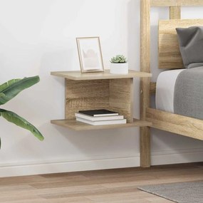 vidaXL Mesa-de-cabeceira 2 pcs Carvalho Sonoma 40 x 30 x 25 cm