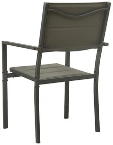 3 pcs conjunto de jantar para exterior aço