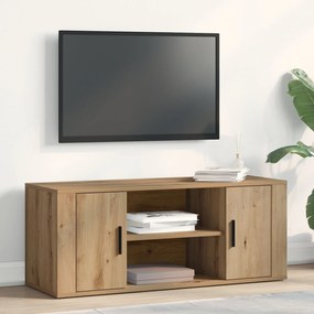 Armário de TV vidaXL Carvalho Artisan 100x35x40 cm Madeira engenheirad