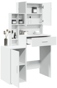 Toucador com armário 80x35x132 cm cor branco