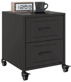 Mesa de cabeceira 36x39x43,5 cm aço preto