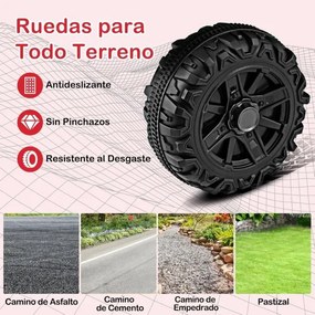 Carro elétrico para crianças de 12 V com 3 velocidades, música e luzes LED 99 x 62 x 62 cm vermelho