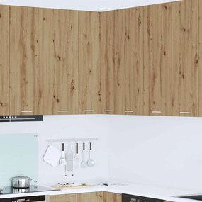 vidaXL Armário suspenso Carvalho Artesanal e Branco 57 x 57 x 100 cm