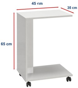 Mesa de Apoio Shp-108-Dd-1 – Branco Diamante – 35x65x45 cm | Tribo Hom