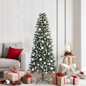vidaXL Árvore de Natal Artificial Verde 180 cm PVC, Plástico e Aço
