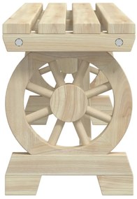 3 pcs conjunto de jantar p/ jardim madeira de abeto maciça