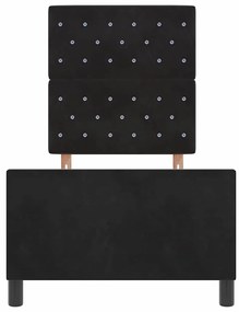 Cama vidaXL Preta 80x200 cm Veludo