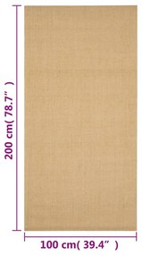 Tapete sisal natural 100x200 cm