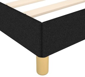 Estrutura de cama sem colchão 90x200 cm tecido preto