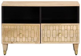Móvel de TV 70x33x46 cm madeira de mangueira maciça