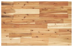 Tampo de secretária 100x50x2 cm acácia maciça acabamento a óleo