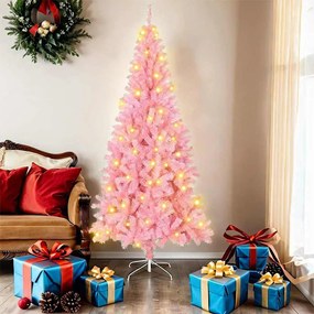 vidaXL Árvores de Natal Artificial Rosa 180 cm PVC