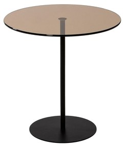 Mesa Lateral Chill-Out – Preto e Bronze – 50 cm x 50 cm x 50 cm