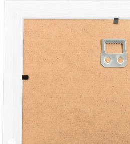 Moldura para 10 (10x15 cm) fotografias MDF branco
