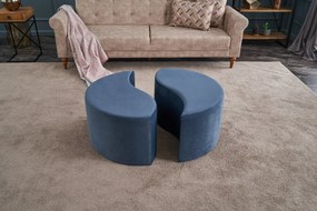Pouffe Alis Puf – Azul – 80x40x80 cm