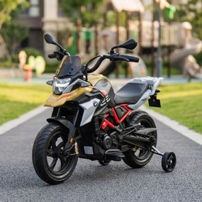 Mota eletrica para Crianças 2 a 5 anos 12V BMW G310GS Rodas EVA, cor Champanhe