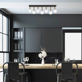Candeeiro de Teto Even – Preto e Branco Antigo – 82 x 10 x 26 cm