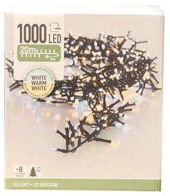 Grinalda 1000 Leds Luz Quente e Fria 20M