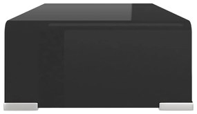 Suporte de TV/monitores em vidro 40x25x11 cm preto