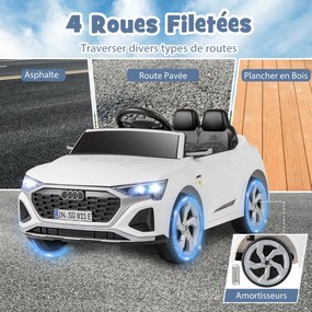 Jipe elétrico para maiores de 3 anos, motor duplo, 3 velocidades, suspensão de 4 molas, partida e parada lentas, buzina musical, luzes LED brancas