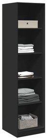 Roupeiro 50x50x200 cm contraplacado preto