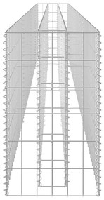 Canteiro elevado/cesto gabião 360x30x60 cm aço galvanizado