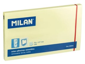 Bloco Notas Aderentes Milan Amarelo 100 Folhas 76X127mm