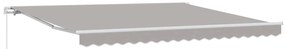 vidaXL Toldo Retrátil Cinzento-claro 400 × 300 cm Poliéster