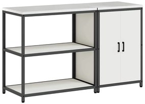 Conjunto de Armazenamento de Cozinha 2 pcs Branco