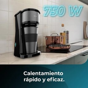 Cafeteira Coffee 66 Drop & Go com garrafa térmica portátil