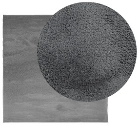 Tapete de pelo curto OVIEDO 120x120 cm antracite